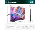 Hisense TV 65E7S 65", QLED 4K, 60Hz, 350 Nits