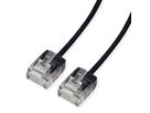 ROLINE UTP DataCenter Patchkabel Kat.6A (Class EA), LSOH, slim, extra kurzer Stecker, schwarz, 0,5 m