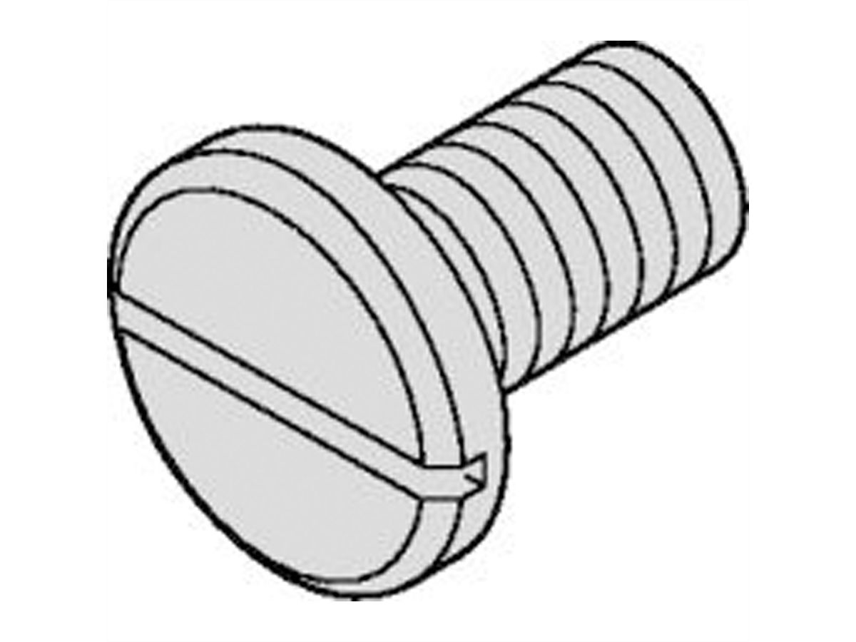 SCHROFF Linsensenkkopfschraube mit Kreuzschlitz - NTS-LISESHR 3X20, VERN.100ST
