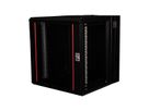 ROLINE 19-Zoll Wandgehäuse Pro 12 HE, 600x600 BxT zweiteilig schwenkbar schwarz