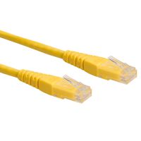 ROLINE Patchkabel Cat.6 (Class E) UTP, gelb, 0,5 m