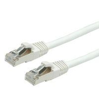 VALUE Patchkabel Cat.6 (Class E) S/FTP (PiMF), LSOH, weiß, 0,5 m