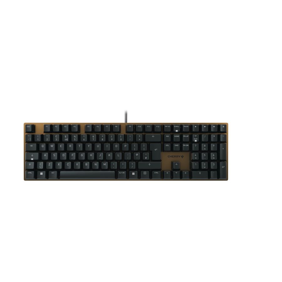 CHERRY KC 200 MX Tastatur Universal USB QWERTY Englisch Schwarz, Bronze