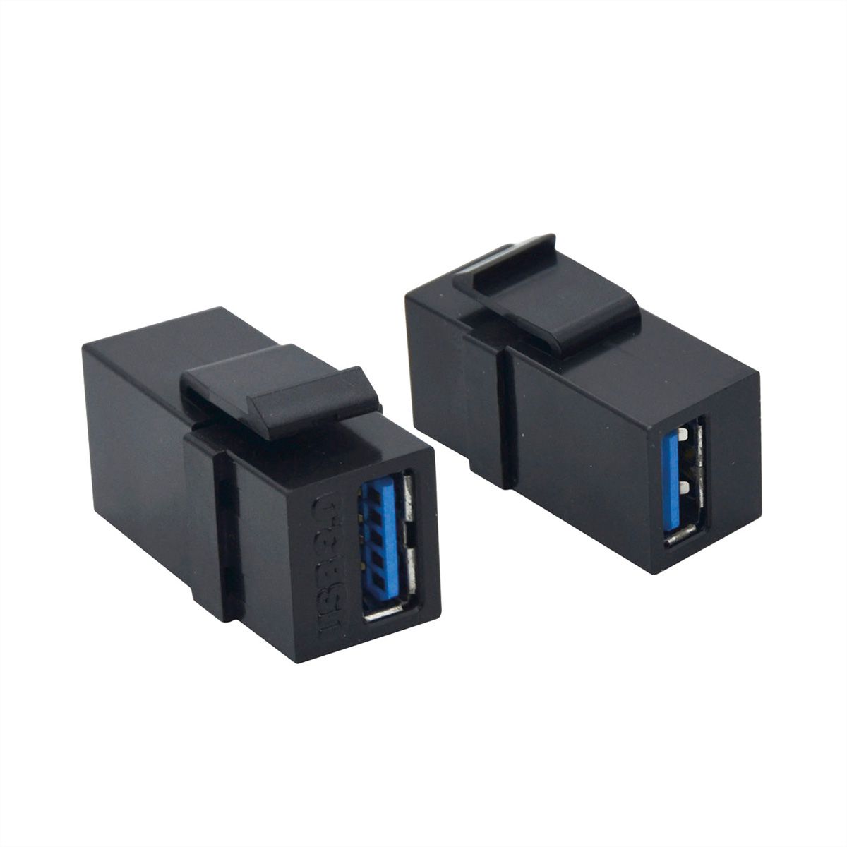 VALUE USB 3.2 Gen 1 Keystone Modul, Type A/A, schwarz