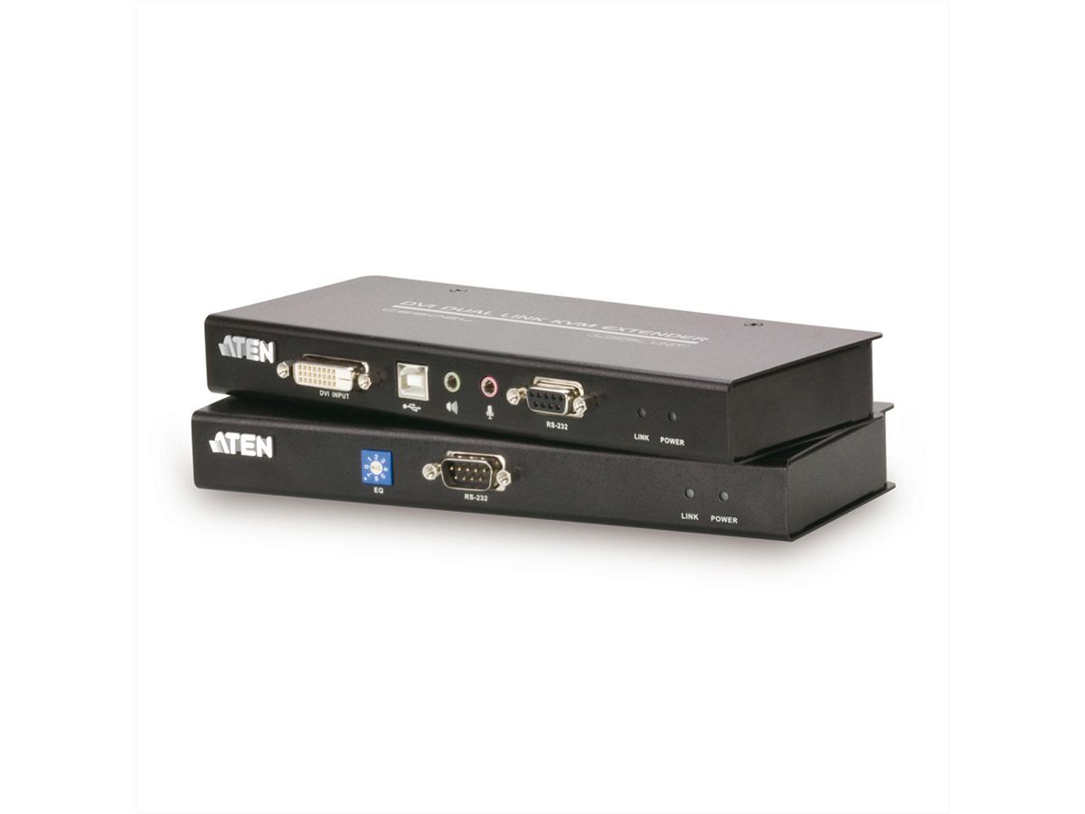 ATEN CE602 KVM Verlängerung Dual Link DVI, USB, Audio, RS232, 60m