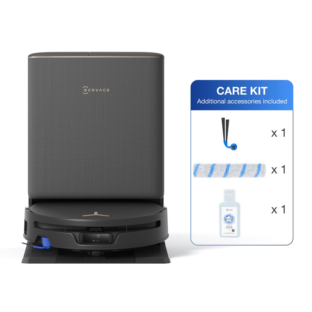 Ecovacs Saugroboter DEEBOT T90S PRO OMNI care kit, schwarz