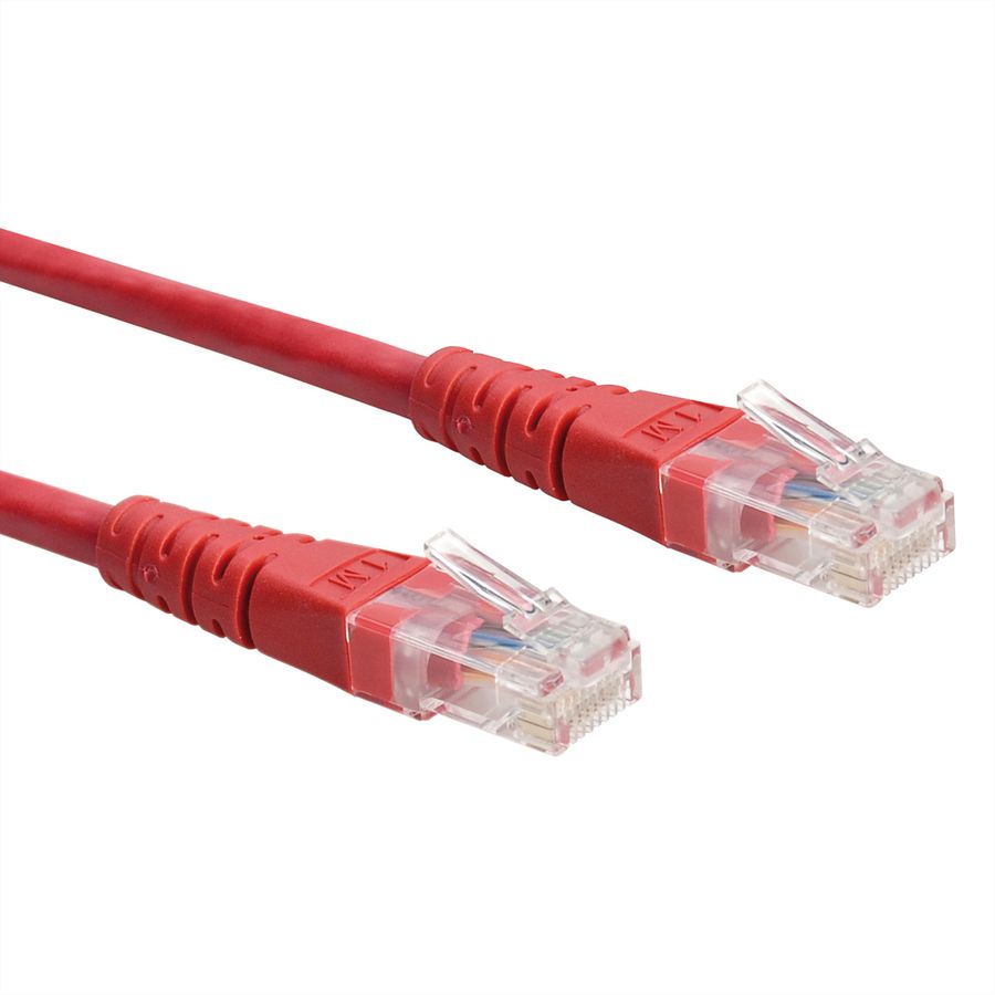 ROLINE Patchkabel Cat.6 (Class E) UTP, rot, 0,5 m