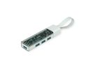 ROLINE Mobiler USB 3.2 Gen 1 Hub, 4fach, Typ A+C Anschlusskabel