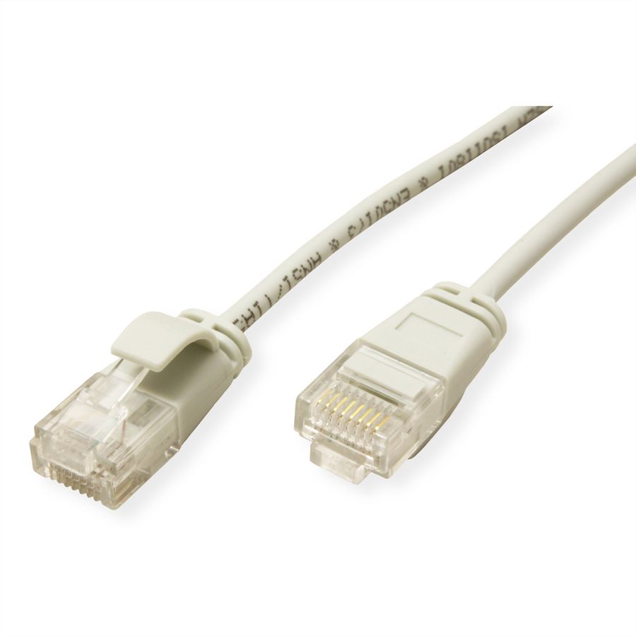 ROLINE UTP DataCenter Patchkabel Cat.6A (Class EA), LSOH, slim, grau, 2 m