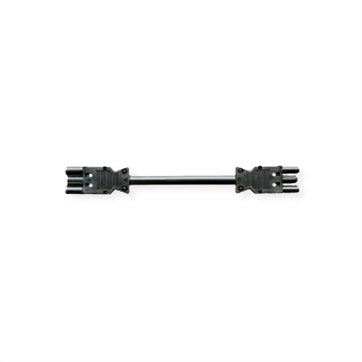 BACHMANN Geräteverlängerung GST18-3 Stecker/Kupplung, schwarz, 1,5 m