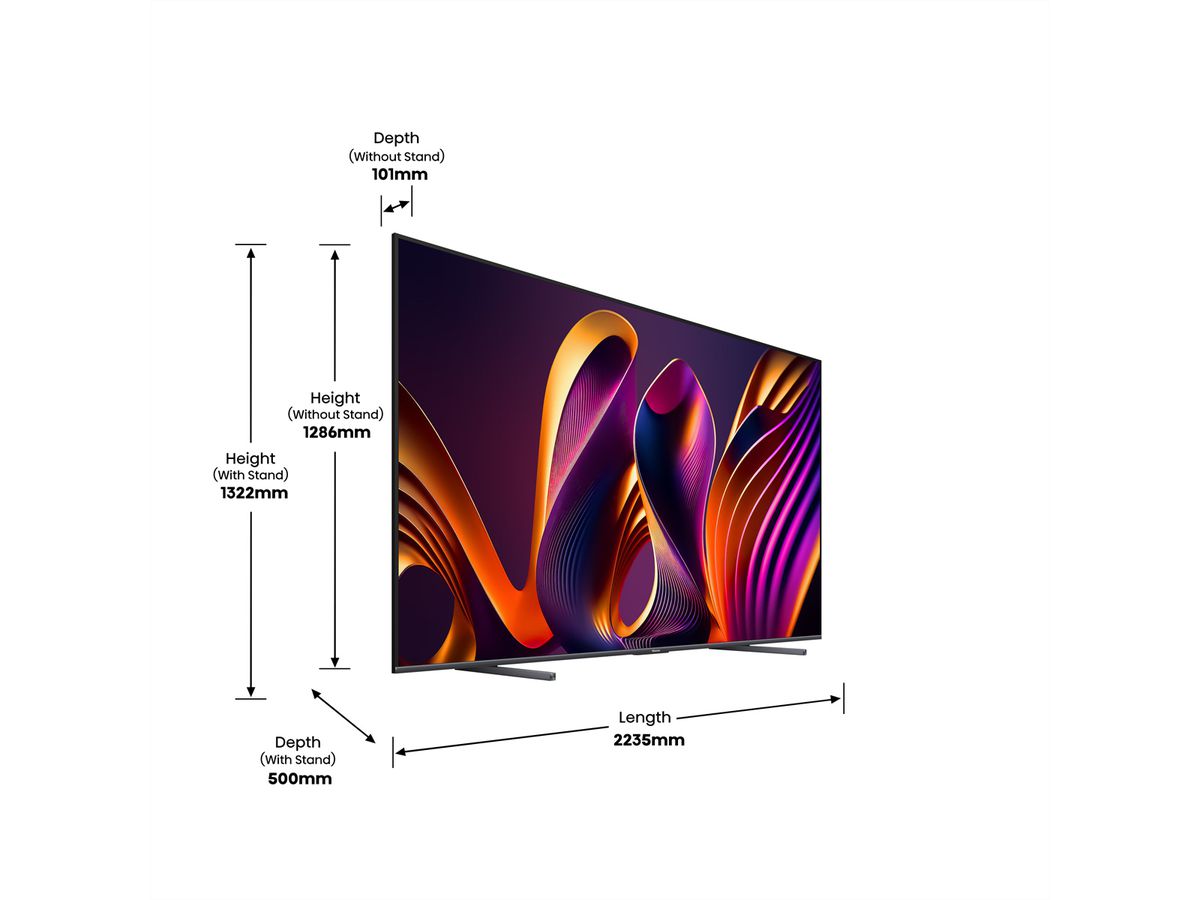 Hisense TV 100E77NQ PRO , 100", 4K, QLED, 120Hz