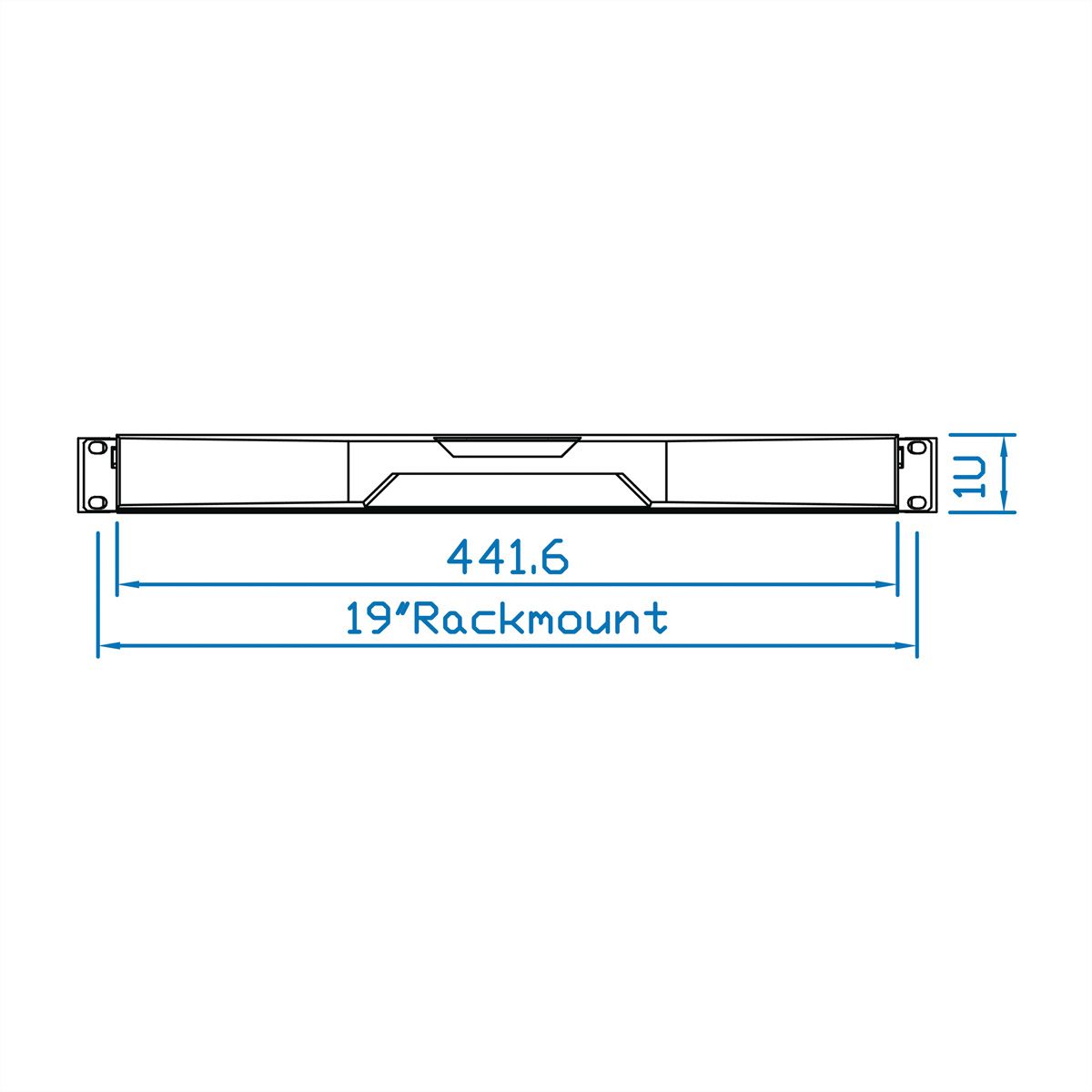 SCHROFF TASTATURSCHUBF.1HE UK RAL9005 AUSZUG