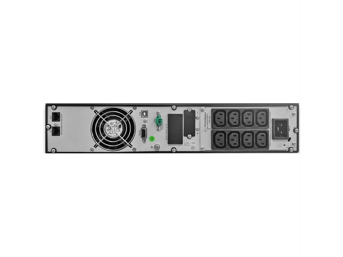 GUDE EPB 8810-2 USV 2000VA UPS Backup Tower/RM, schwarz