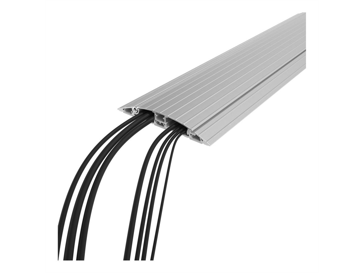 DATAFLEX Addit Kabelschutz, gerade 412, silberfarben, 90 cm