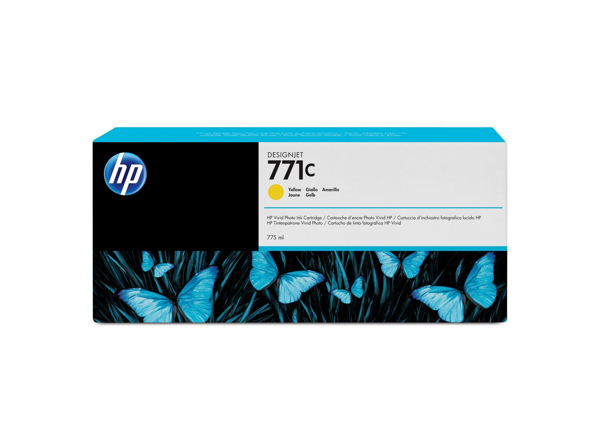 HP 771C Gelb DesignJet Druckerpatrone, 775 ml