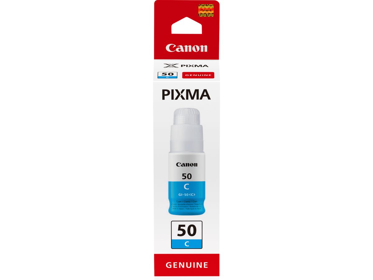 Canon GI-50 C, Hohe Reichweite, Tintenflasche, Cyan