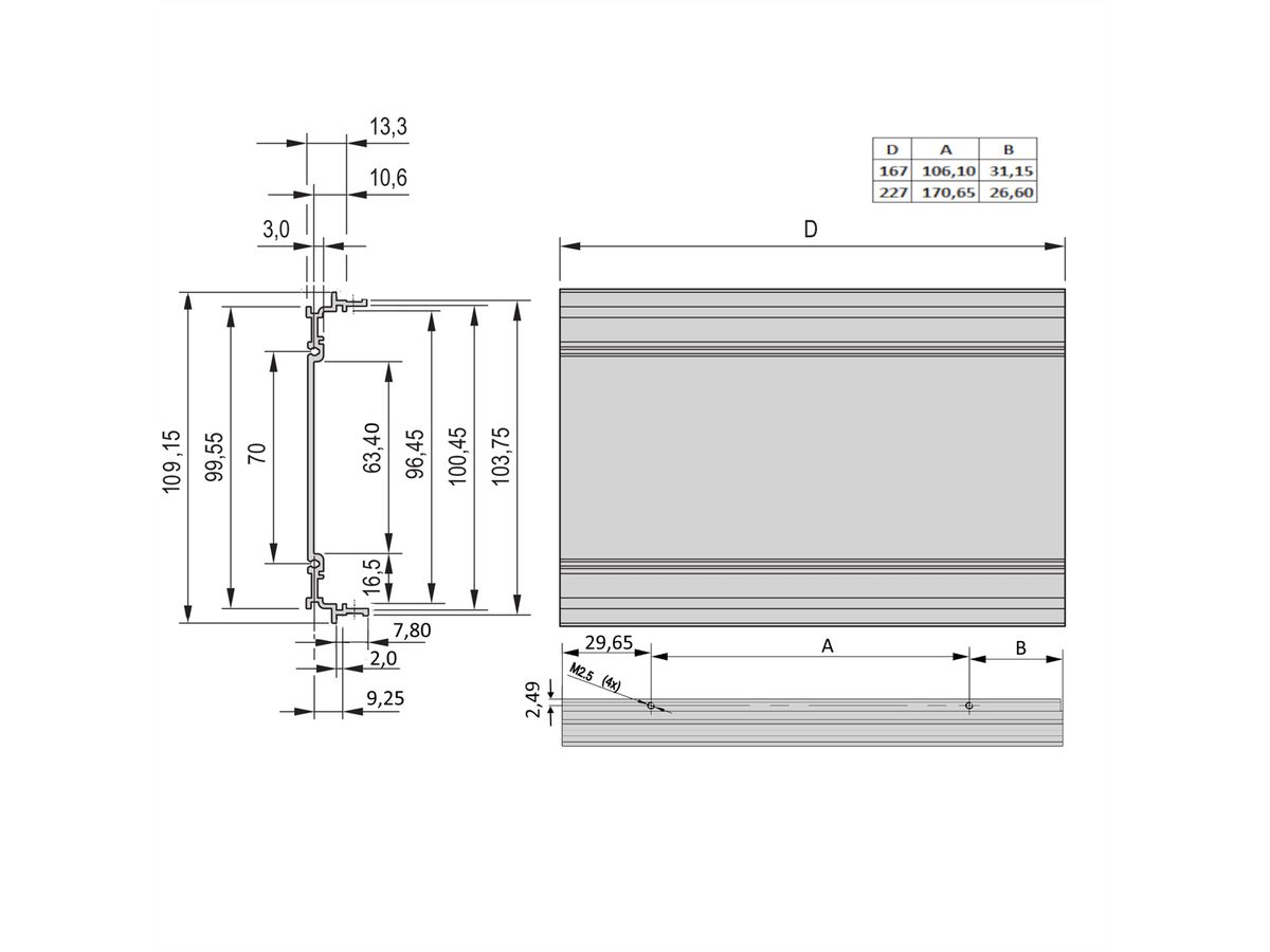 SCHROFF KAS SEITENWAND S 3HE 227T