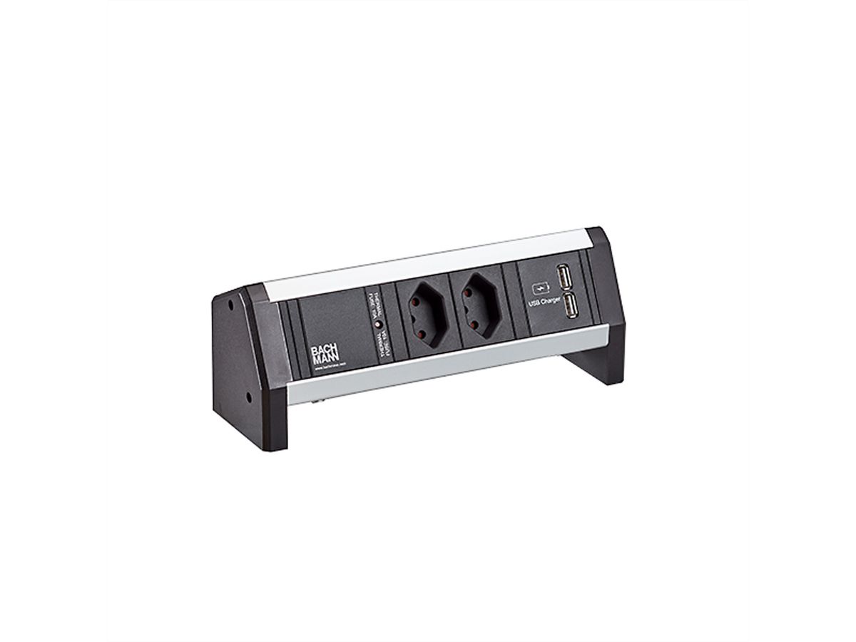 BACHMANN DESK 2xCH USB Charger Strom, GST18 Schweiz