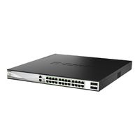 D-Link DXS-3130-28P/E 28-Port 10G Switch, Managed Stackable PoE++ 25G-Uplinks