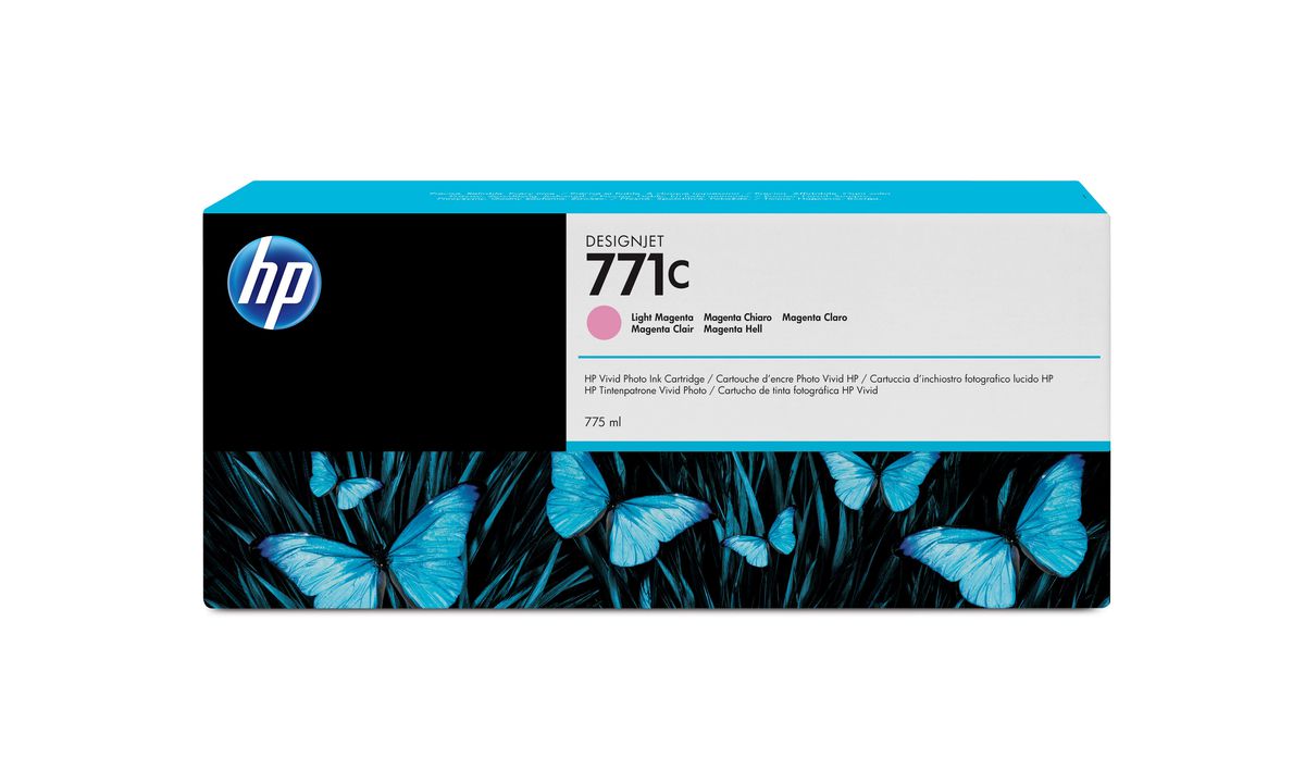 HP 771C Magenta hell DesignJet Druckerpatrone, 775 ml