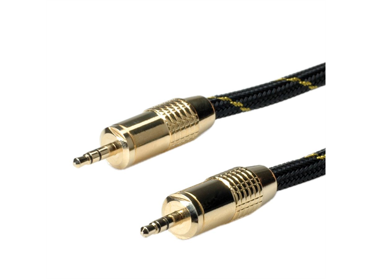 ROLINE GOLD 3,5mm Audio-Verbindungskabel ST/ST, Retail Blister, 5 m