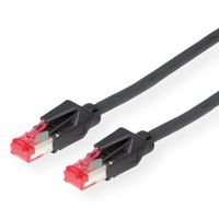 DÄTWYLER Patchkabel Cat.6 (Class E) S/FTP, CU 7702 flex LSOH, Hirose TM21, schwarz, 0,5 m