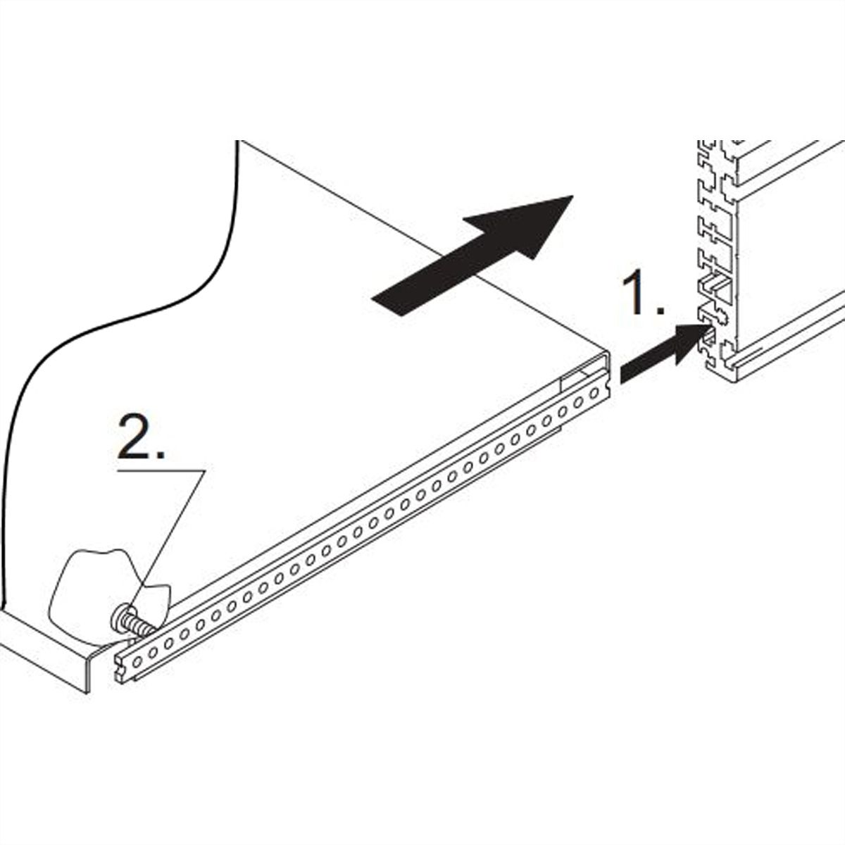 SCHROFF Montageplatte - CHASSISPLATTE 270T
