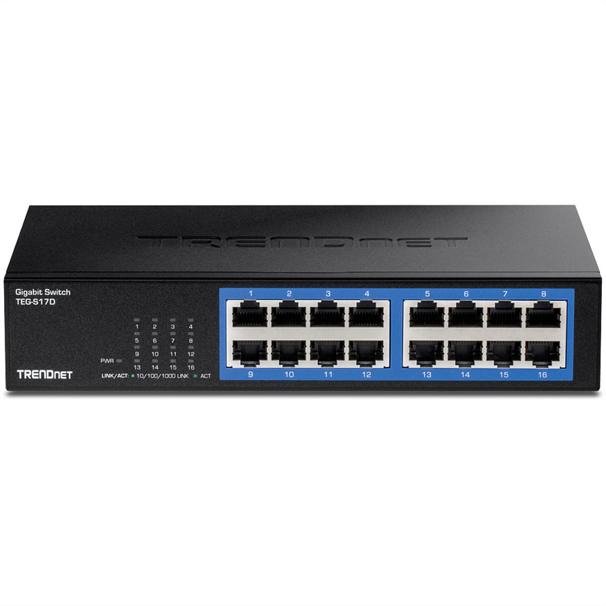 TRENDnet TEG-S17D, 16-Port Gigabit-Desktop-Switch