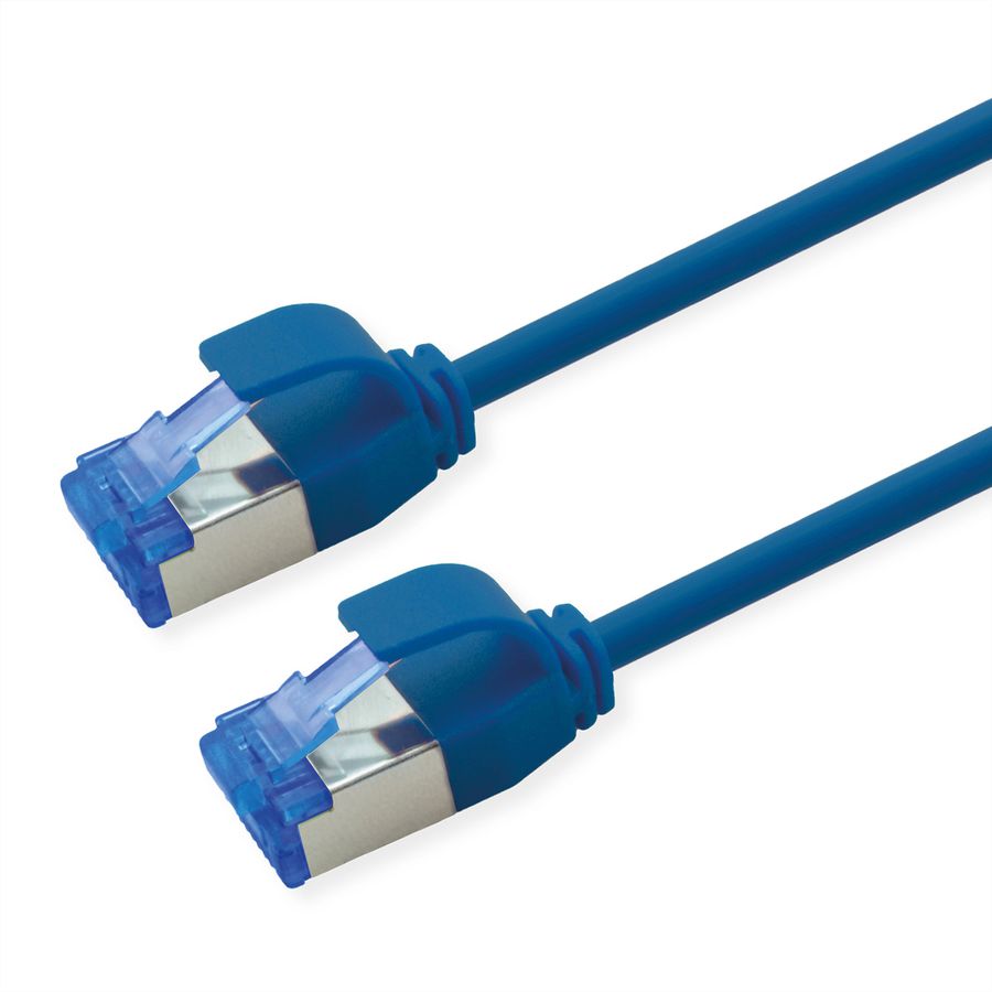 ROLINE Patchkabel Cat.6A (Class EA) S/FTP (PiMF), LSOH, PoE, blau, 5 m