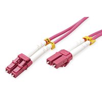 VALUE LWL-Kabel 50/125µm OM4, LC/LC, LSOH, violett, 20 m