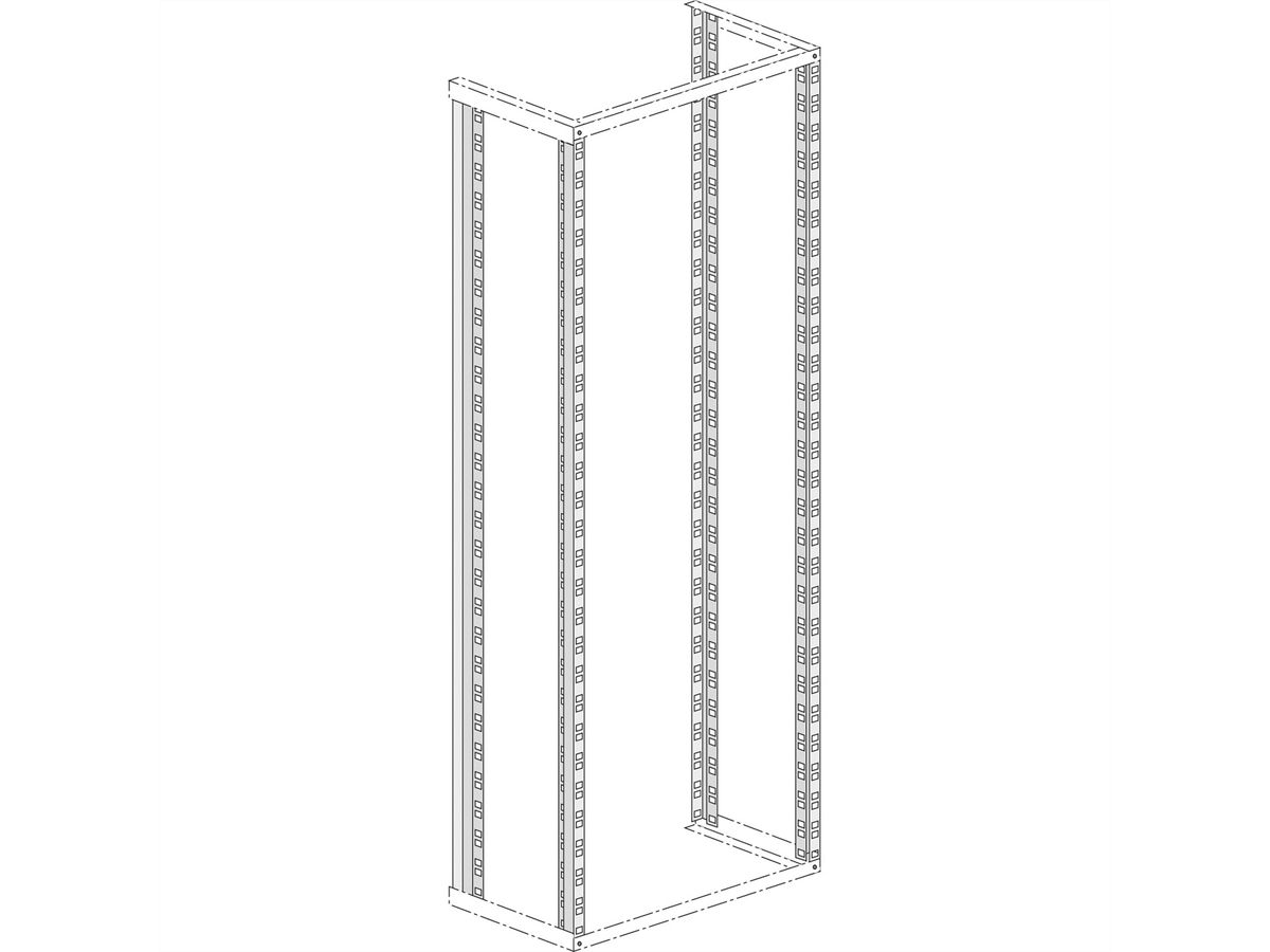 19"-Rasterholm 9HE, für 19" Racks