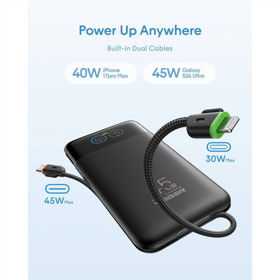 VEGER Powerbank W2085S 20000mah Black