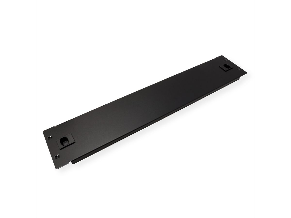 ROLINE 19"-Blindplatte Snap-in, 2 HE, schwarz