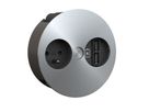 BACHMANN TWIST 1xUTE 1xUSB Charger, AEH Edelstahl Optik, 2 m