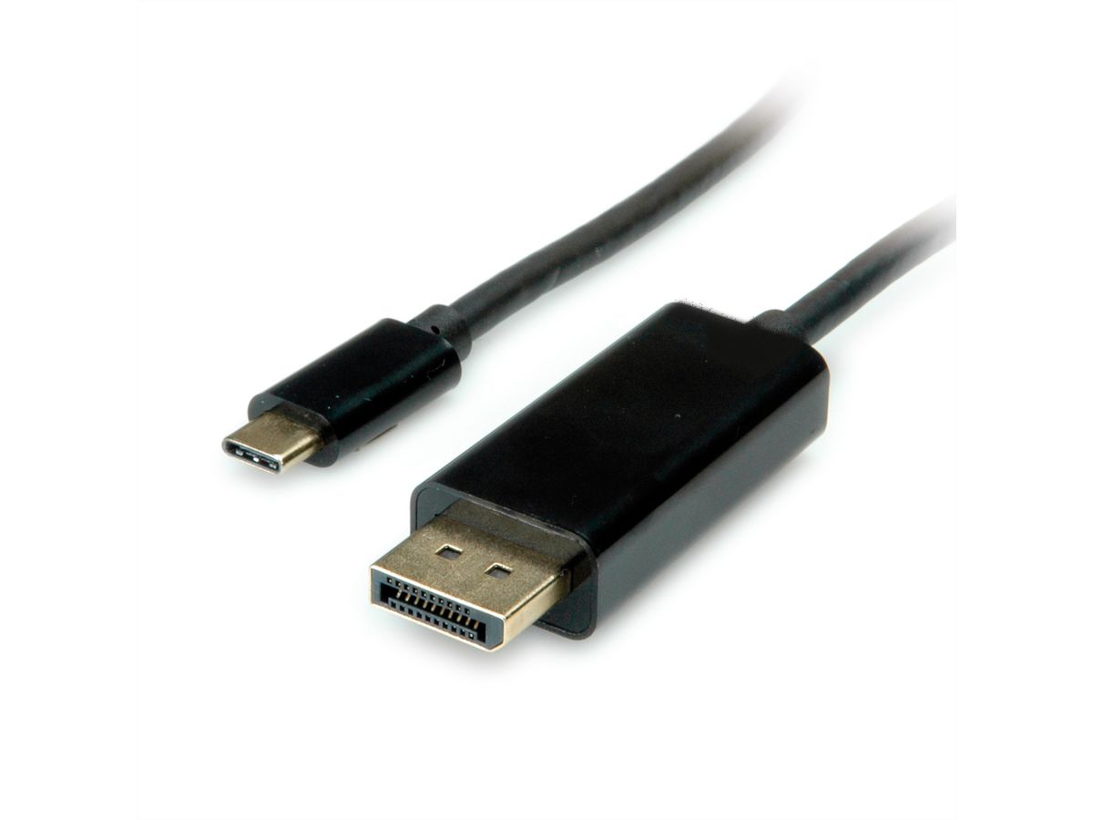 VALUE USB Typ C - DisplayPort Adapterkabel, v1.2, ST/ST, 1 m