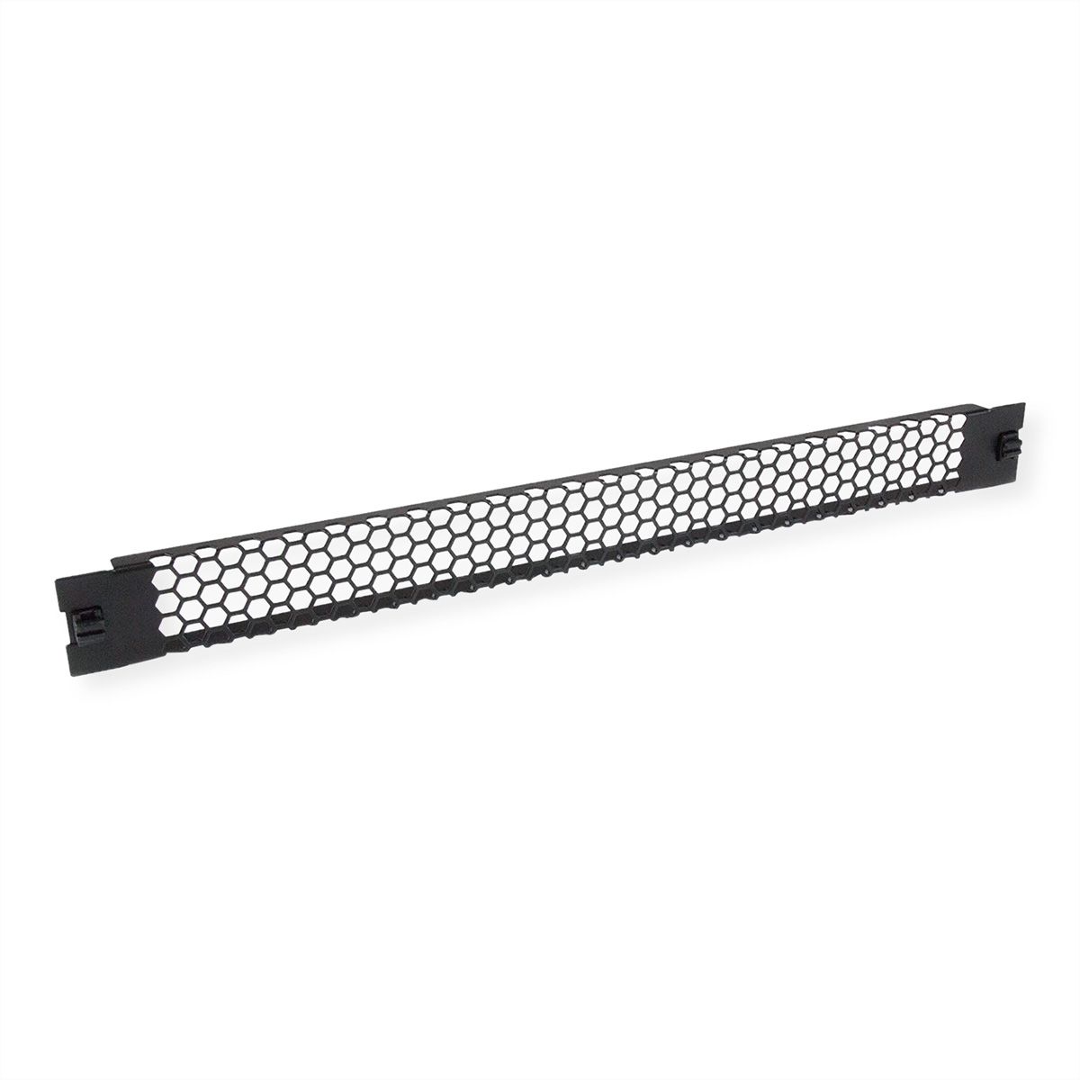 VALUE 19-Zoll-Belüftungsplatte Snap-in, 1 HE, schwarz