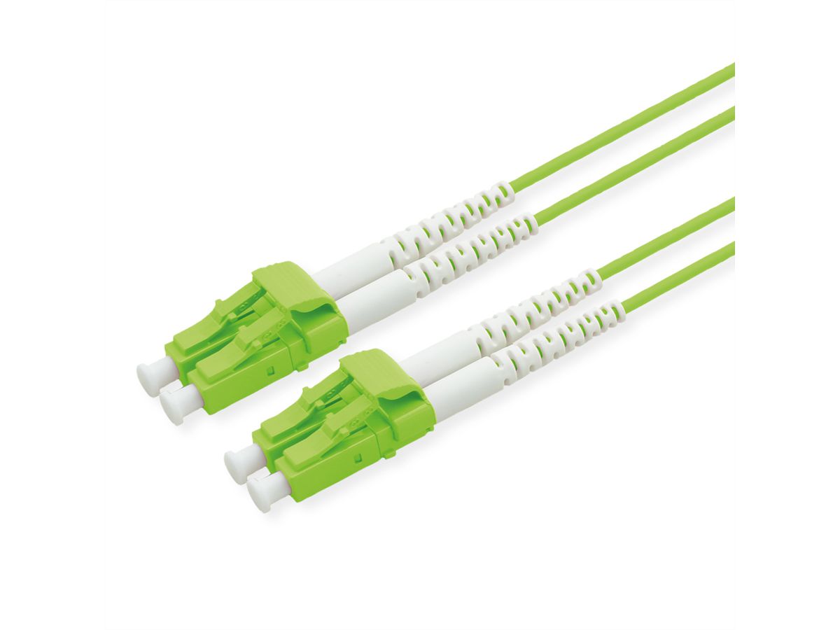 ROLINE LWL-Kabel 50/125µm OM5, LC/LC, LSOH, Low-Loss-Stecker, grün, 0,5 m