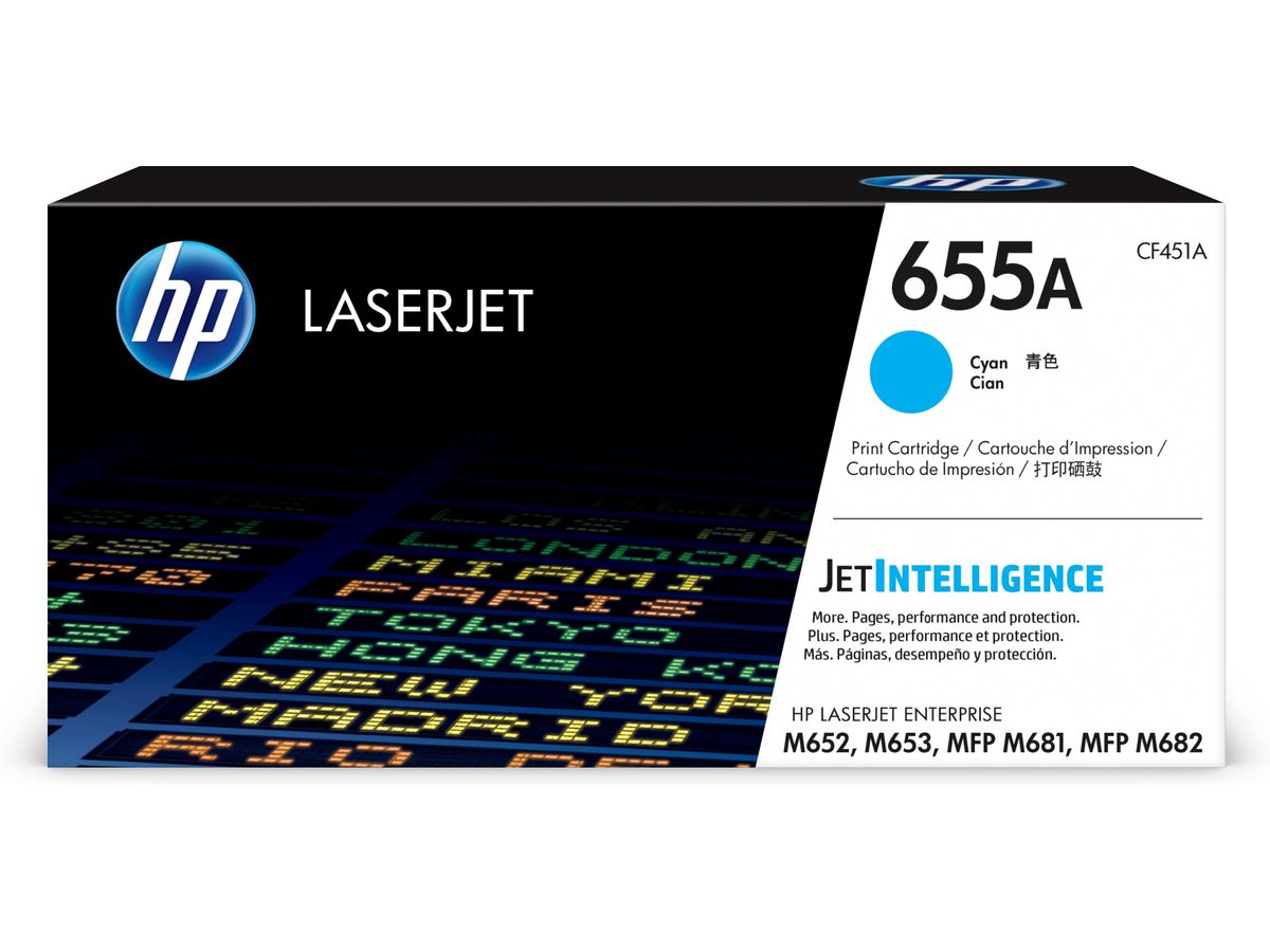 HP 655A Cyan Original LaserJet Tonerkartusche