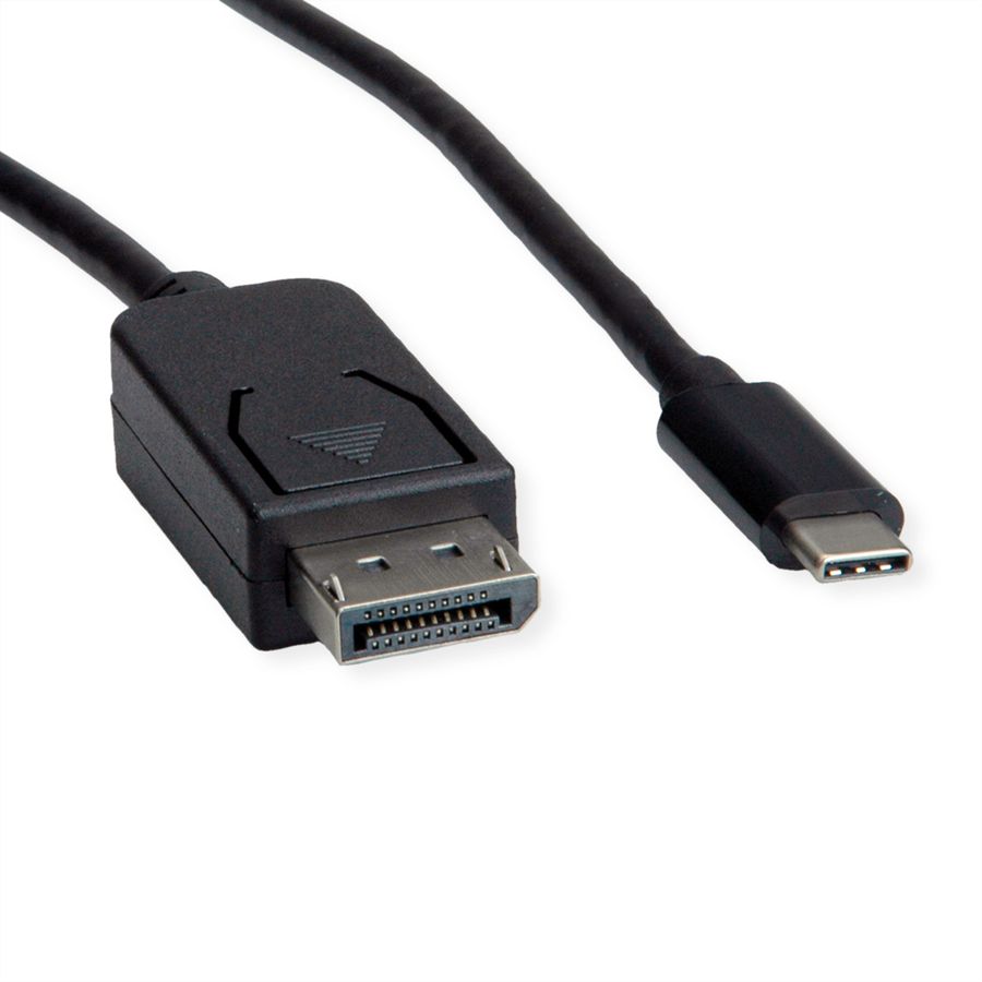 ROLINE USB Typ C - DisplayPort Adapterkabel, v1.4, ST/ST, 1 m