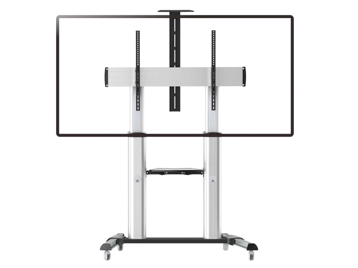 ROLINE LCD-/TV-Rollständer, bis 100 kg, silberfarben