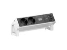 BACHMANN DESK2 2xCEE7/3 1xUSB C/C 45W, L=0,2m INOX