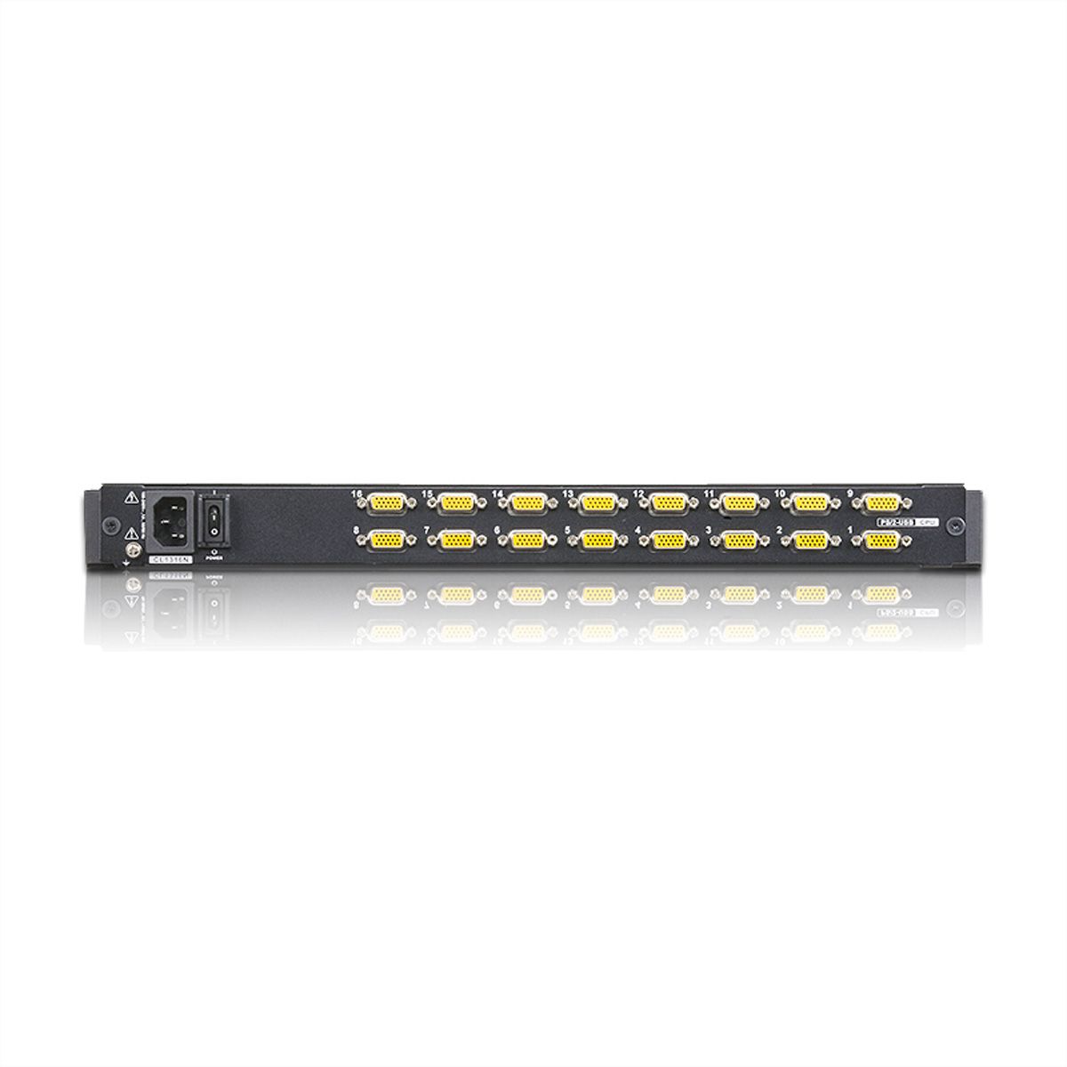 ATEN CL1316N KVM-Switch, 48cm TFT, VGA, PS/2-USB, 16 Port, DE-Layout
