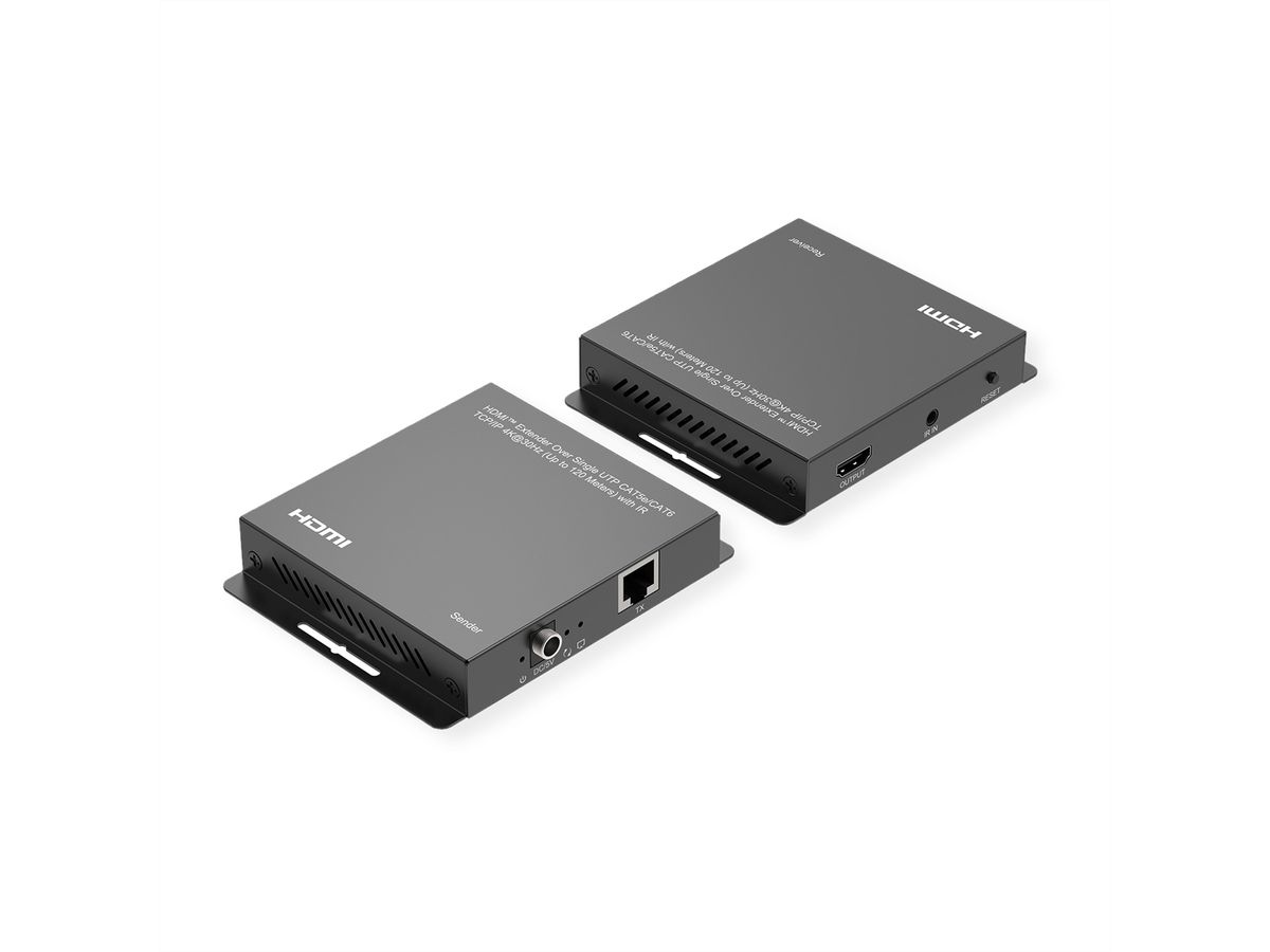 ROLINE HDMI Verlängerung, über IP, 4K30Hz, 120m, mit IR