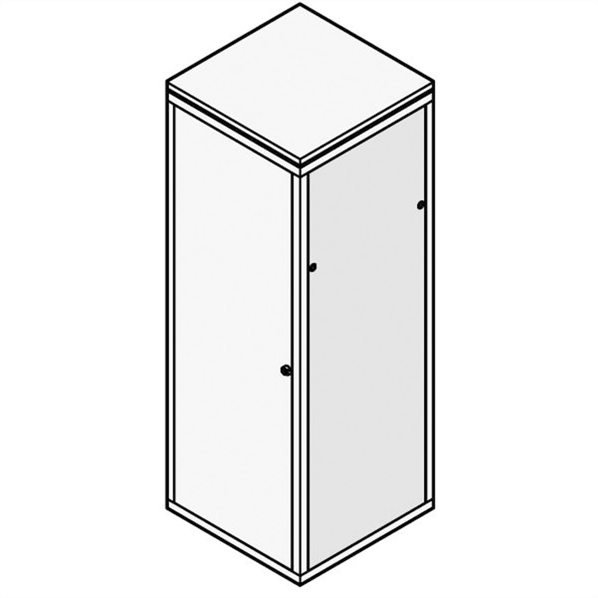 SCHROFF Seitenwand mit Schloss - SEITENWAND-SET 43HE 800T M.S.