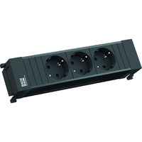 BACHMANN POWER FRAME 3xCEE7/3 kurz Kunststoffprofil