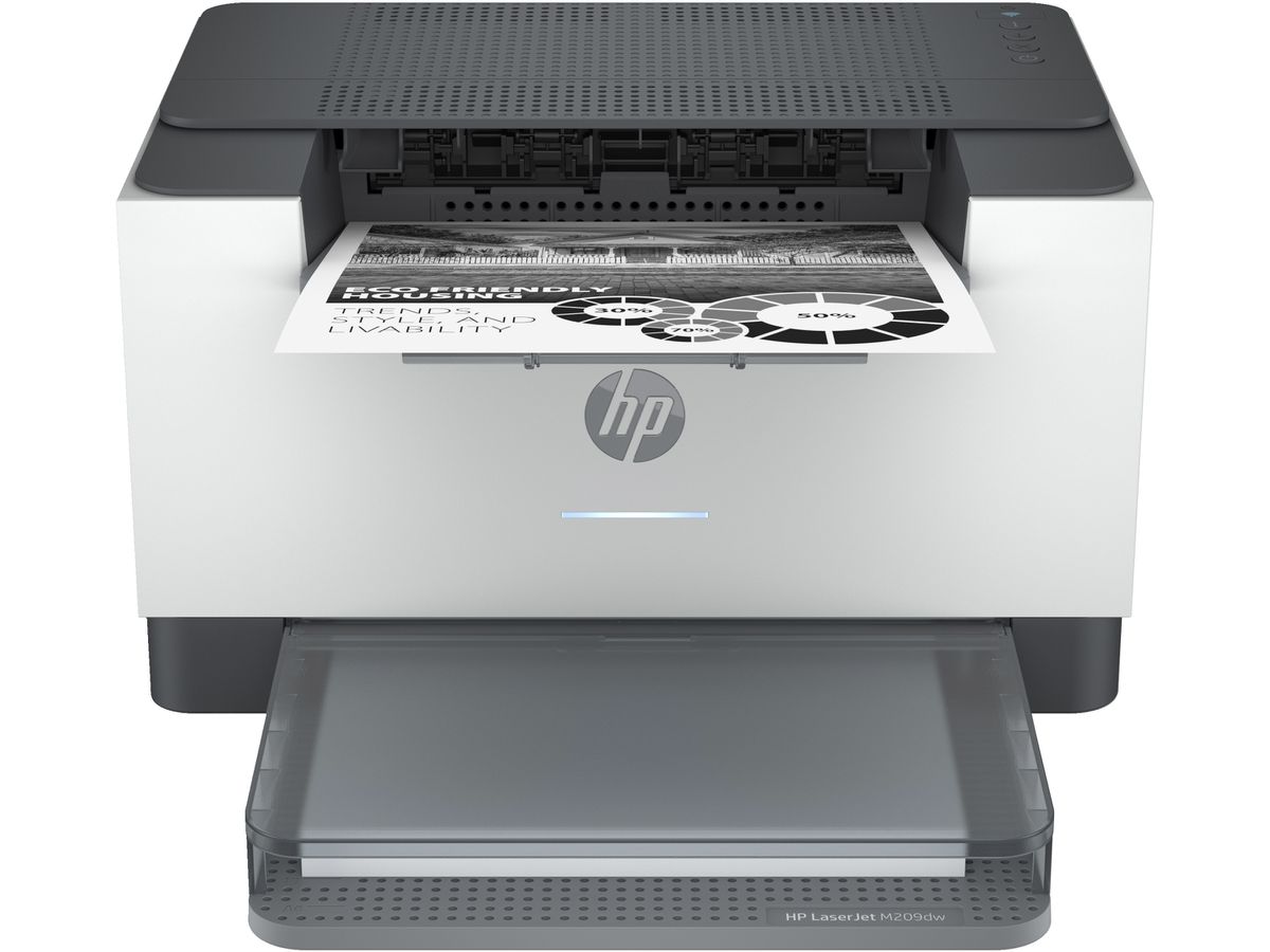 HP LaserJet LaserJetM209dw, Schwarzweiß, Drucker für Home und Home Office, Drucken, Beidseitiger Druck, Kompakte Größe; Energieeffizient; Dual-Band Wi-Fi