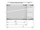 SCHROFF BGTR H M.GR.6HE 84TE 235T KD, Baugruppenträger mit Seitenwand Typ H