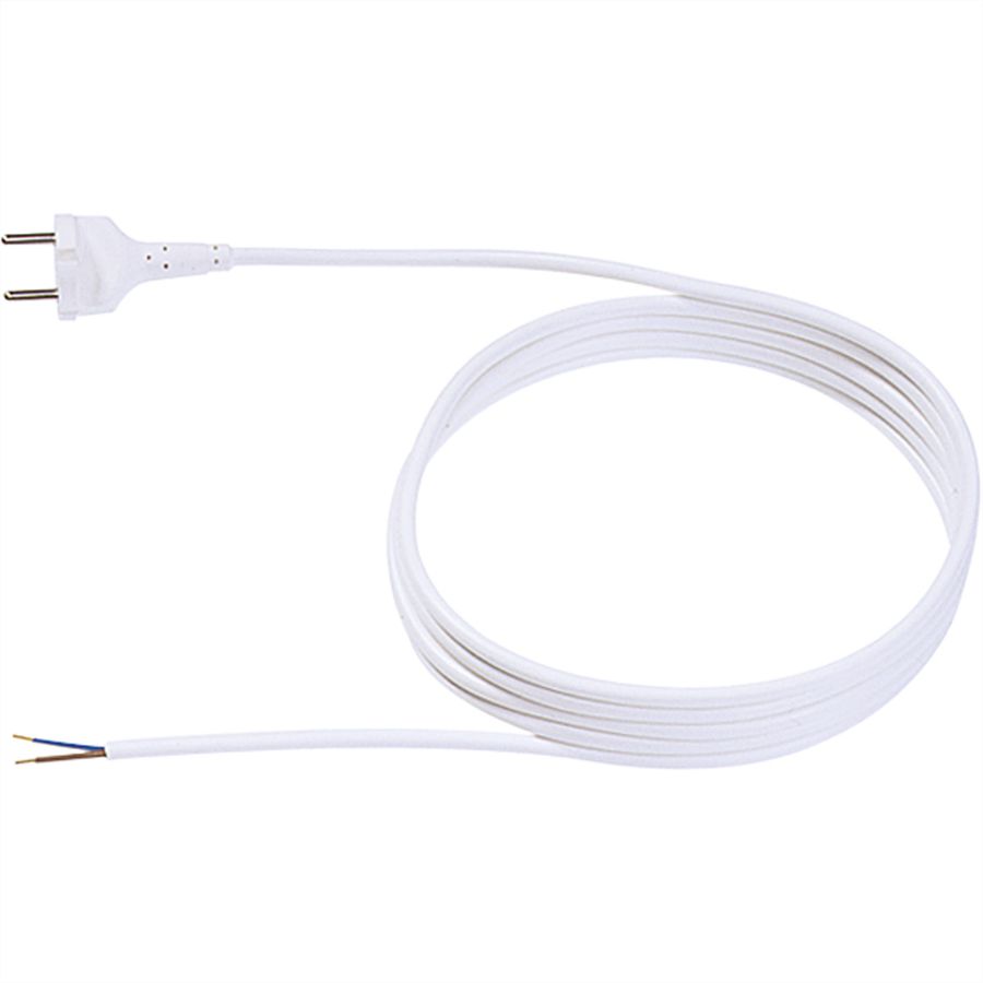 BACHMANN Kontur St.Zuleitung 2x1,0 3m, H05VV-F weiss Kont.St./AEH
