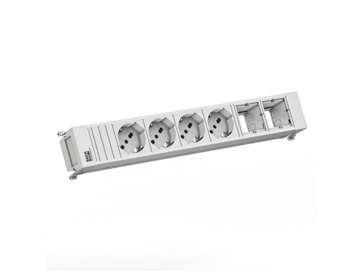 BACHMANN POWER FRAME 4xP40 2xCM 0,2m GST18 RAL9010