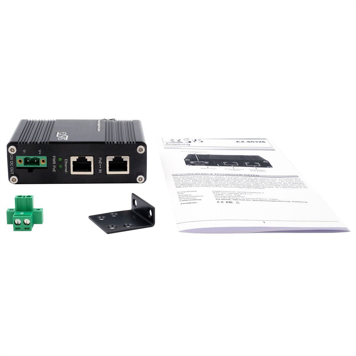 EXSYS EX-60326 PoE++ Splitter
